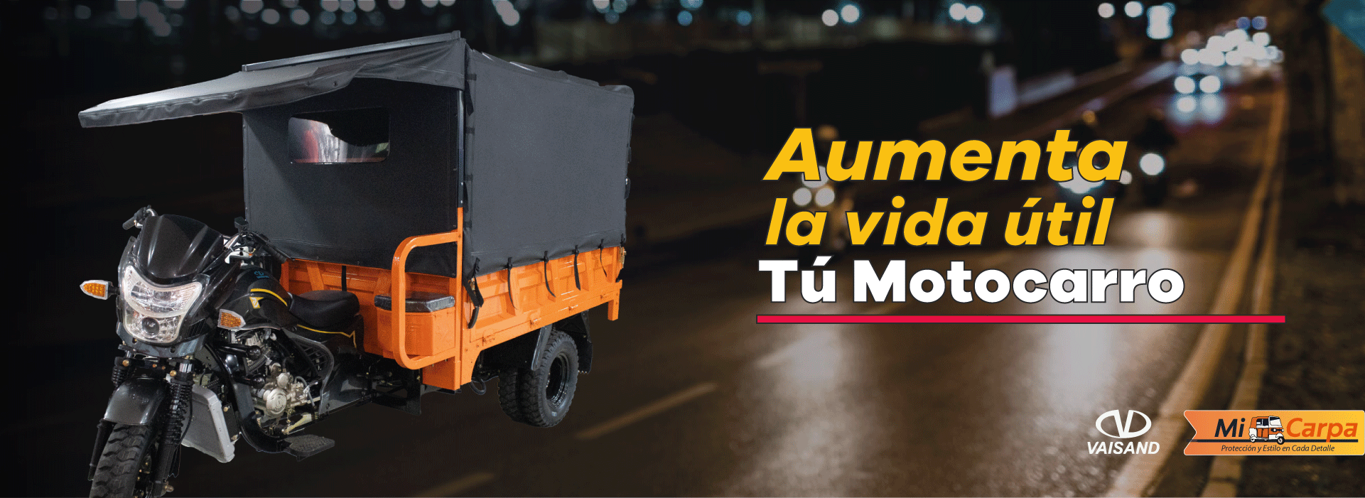 Motocarro con carpa Mi Carpa